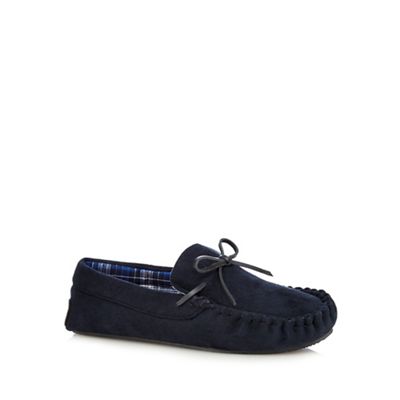 Maine New England Navy mule slippers
